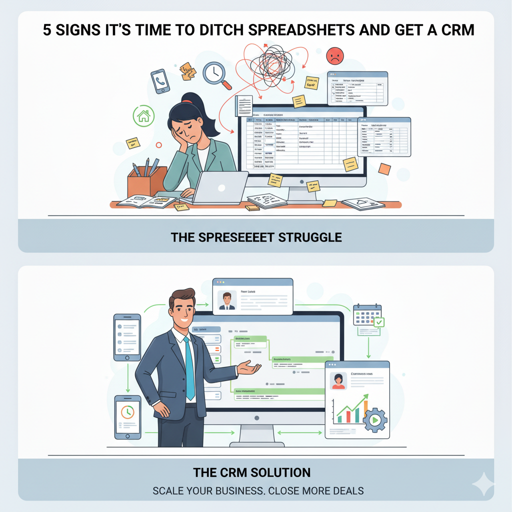 ditch spreadsheets and get a CRM
